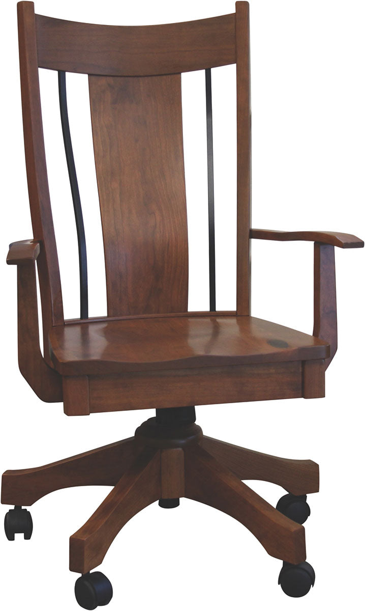 Eagle Desk Chair with Wrought Iron