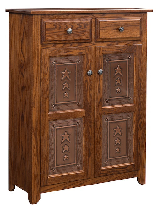 Pie Safe with Copper Tri-Star Panels