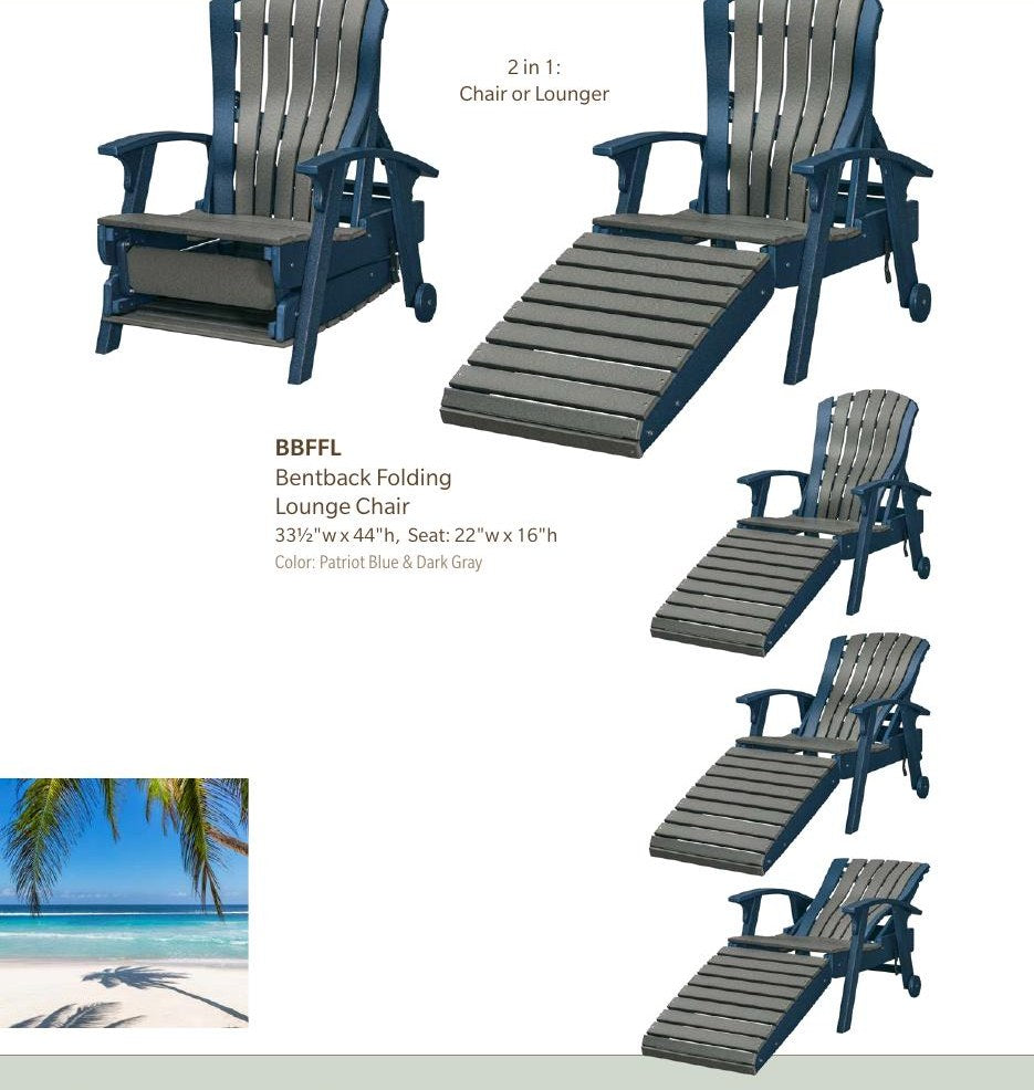 Poly Adirondack Folding Lounge Chair