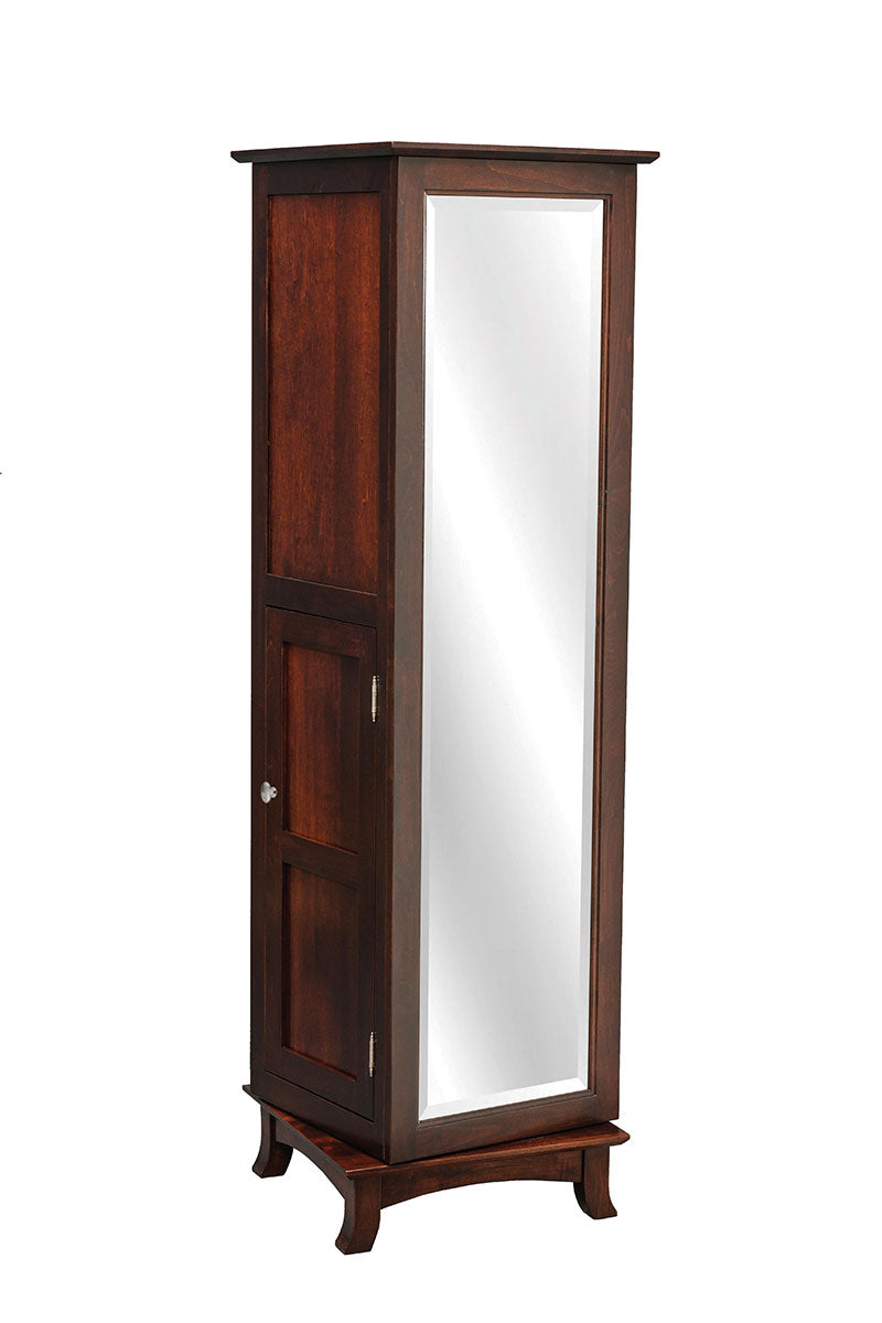 Revolving Shaker Jewelry Armoire