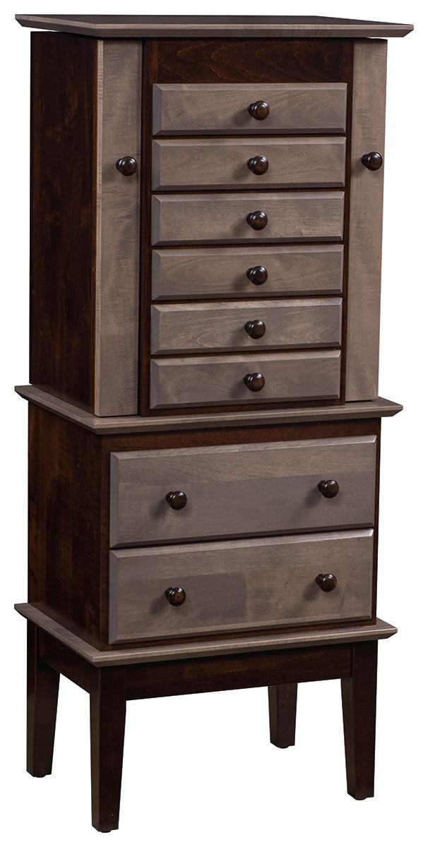 Split Deco Shaker Jewelry Armoire