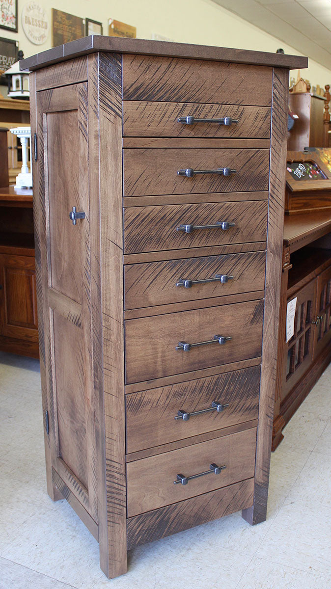 Alpine Rough Sawn Jewelry Armoire