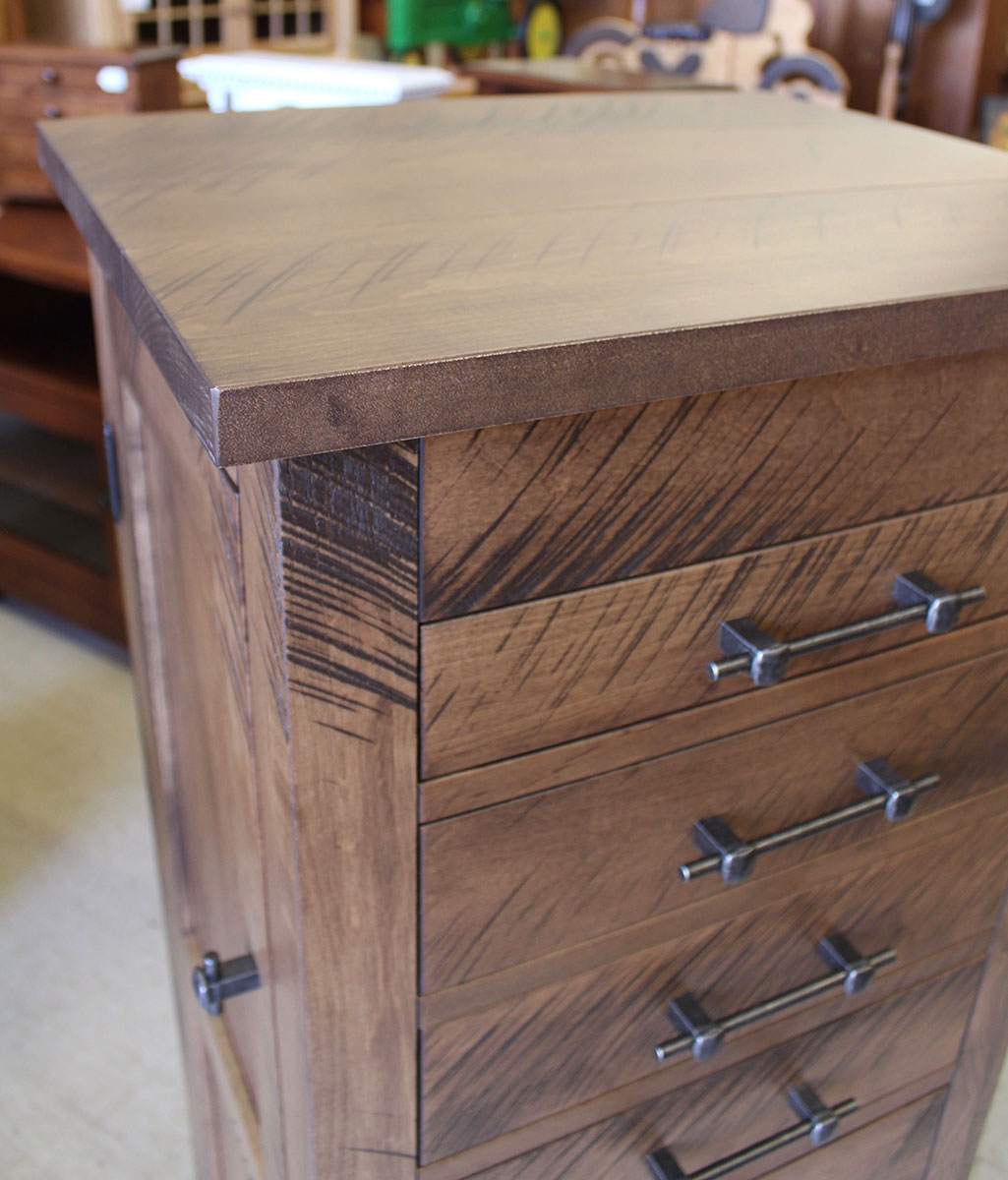 Alpine Rough Sawn Jewelry Armoire