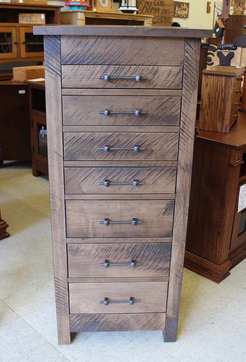 Alpine Rough Sawn Jewelry Armoire