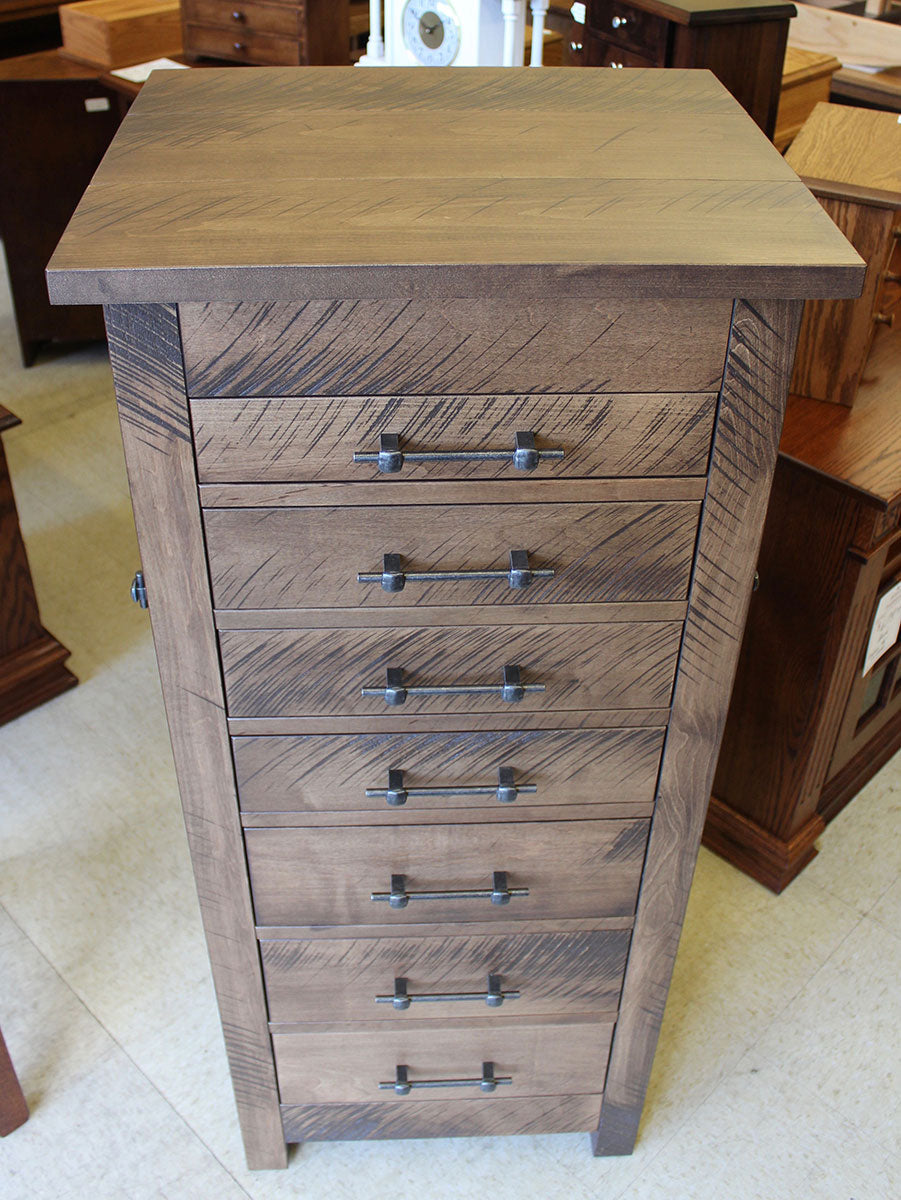 Alpine Rough Sawn Jewelry Armoire