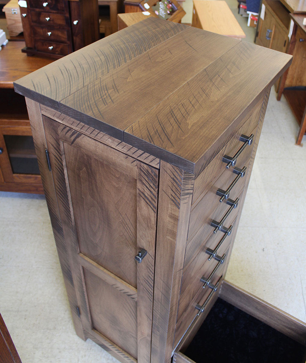 Alpine Rough Sawn Jewelry Armoire