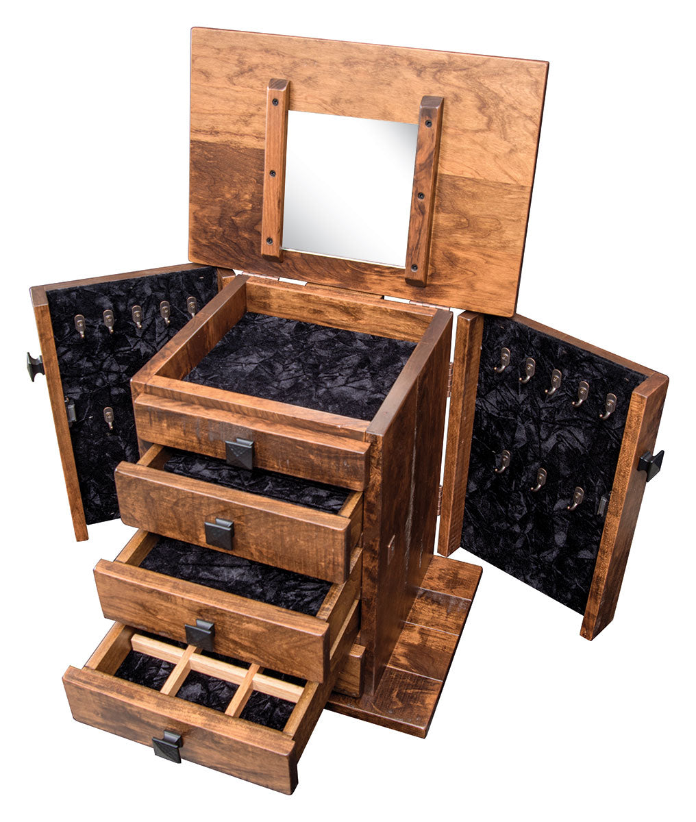 Barn Floor Dresser Top Jewelry Armoire