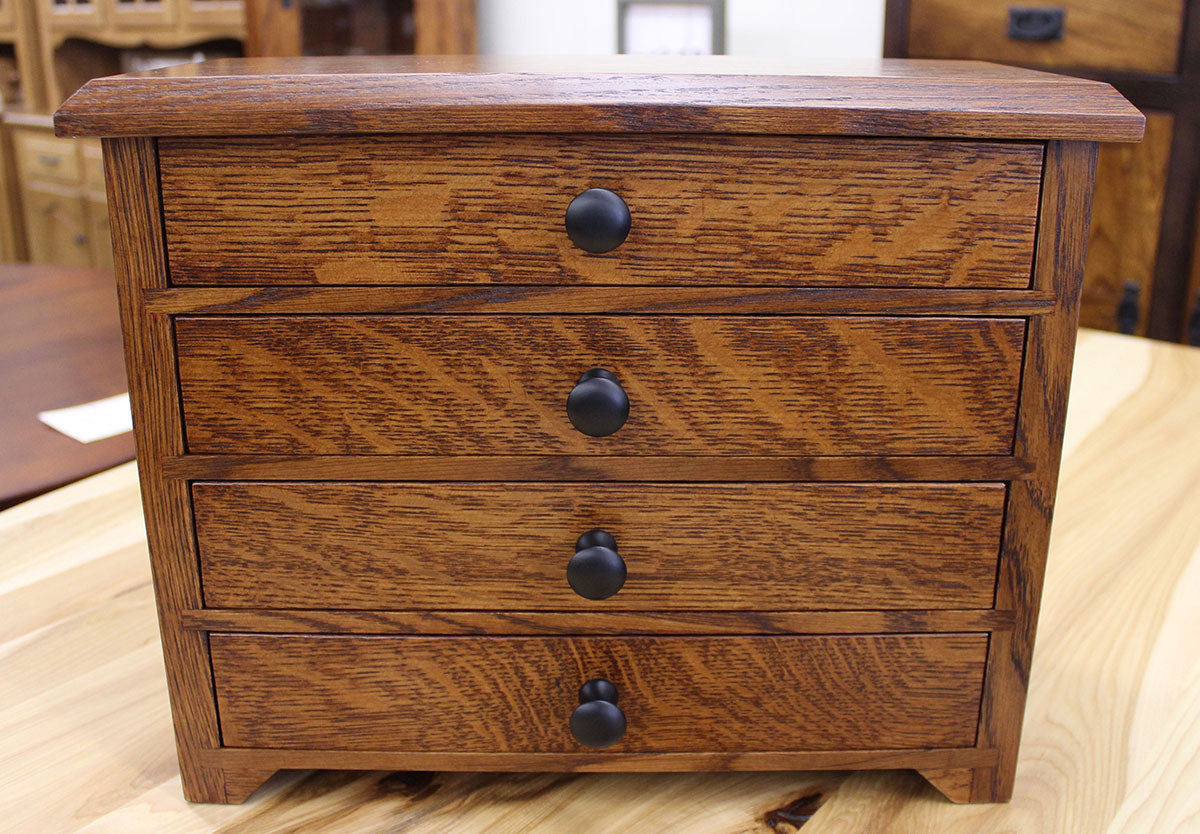 4 Drawer Shaker Jewelry Chest