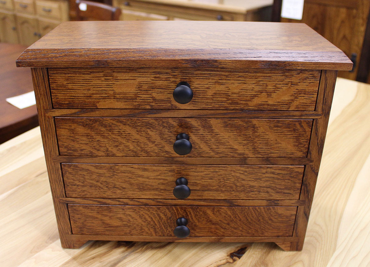 4 Drawer Shaker Jewelry Chest