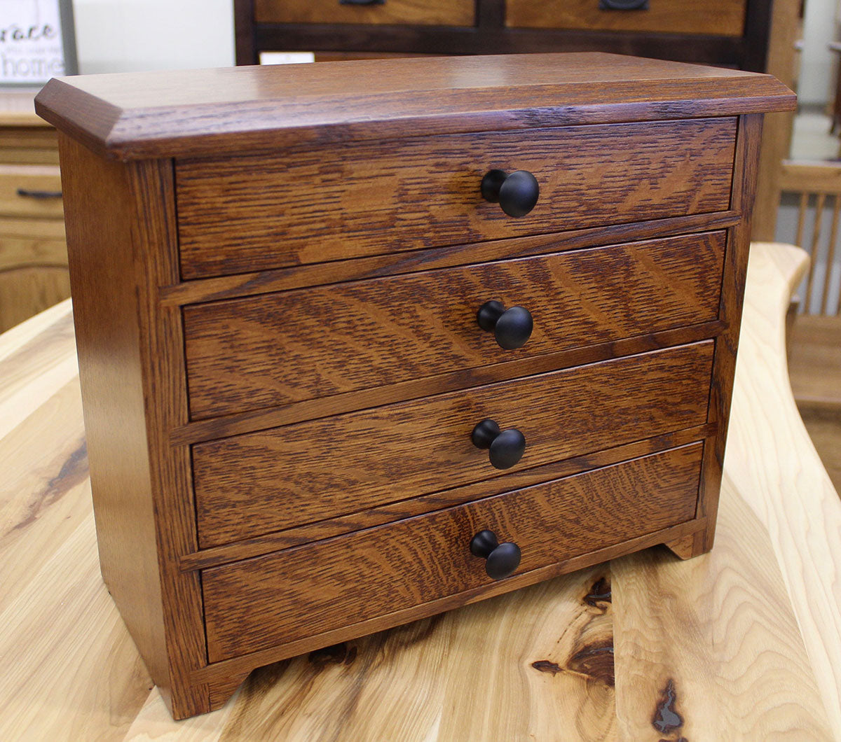 4 Drawer Shaker Jewelry Chest
