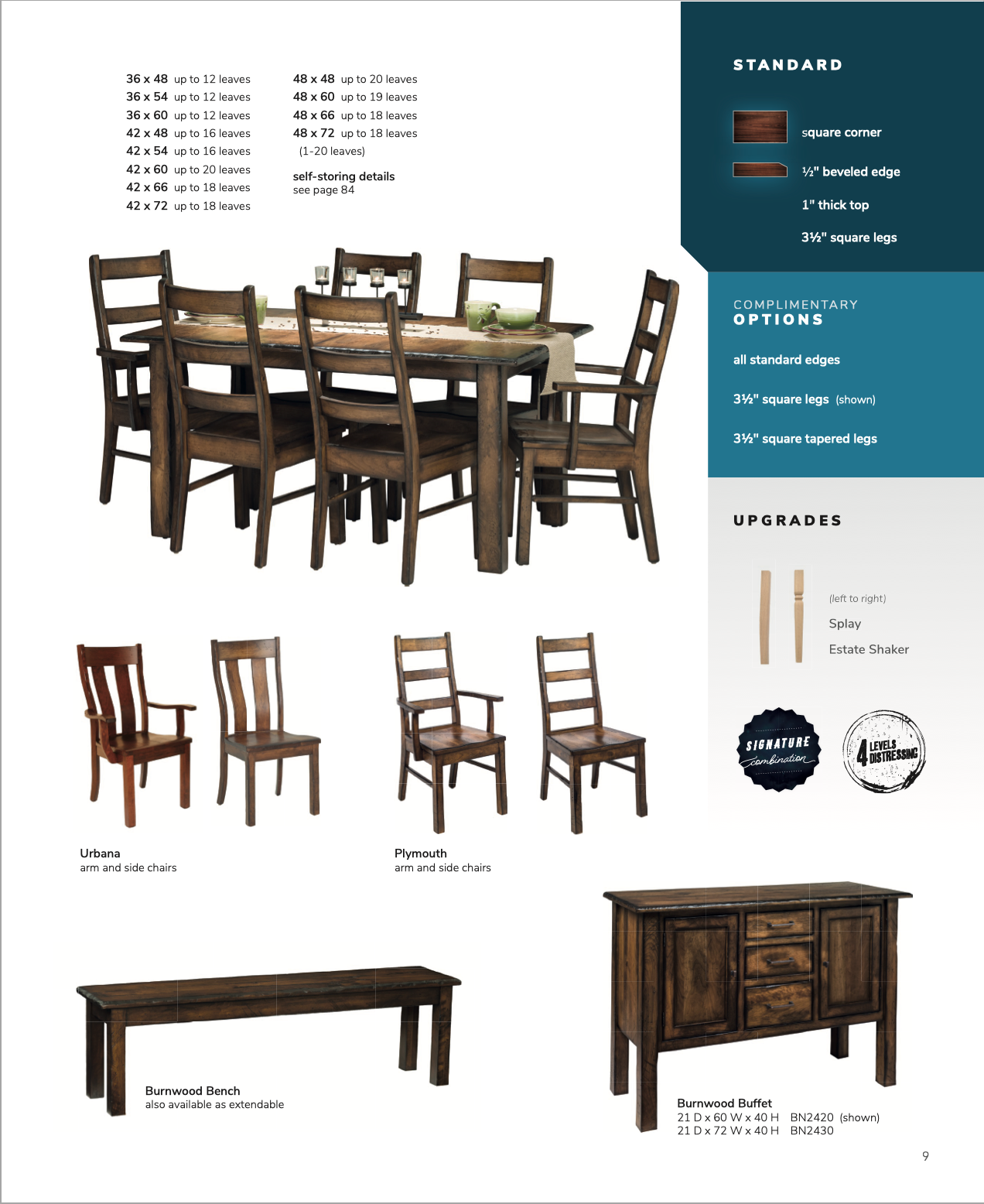 Burnwood Table and Chair Set