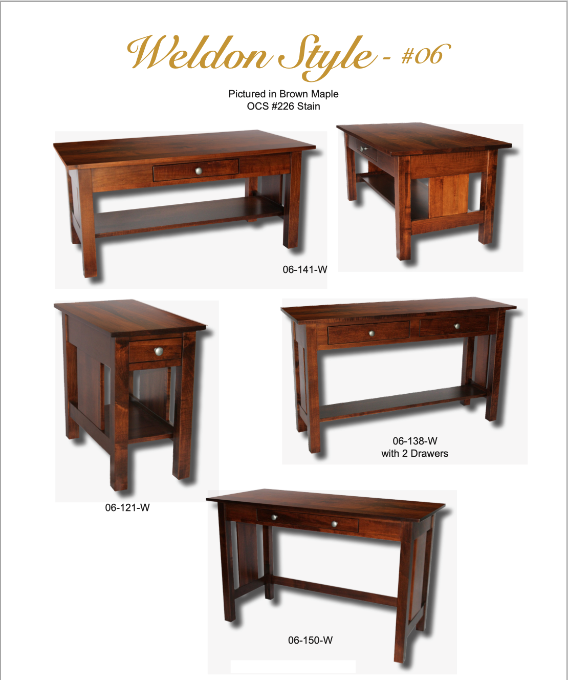 Weldon Rough Sawn Chair Side Table With Drawer