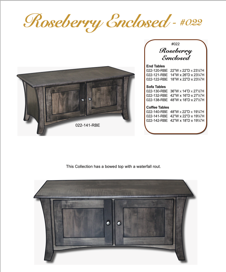 Roseberry Enclosed End Table With Drawer