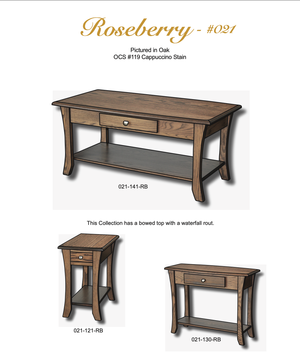 Roseberry 36″ Sofa Table 