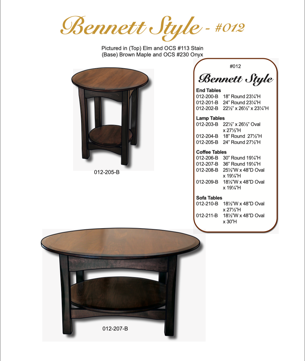 Bennett 22 1/2″ x 26 1/2″ End Table