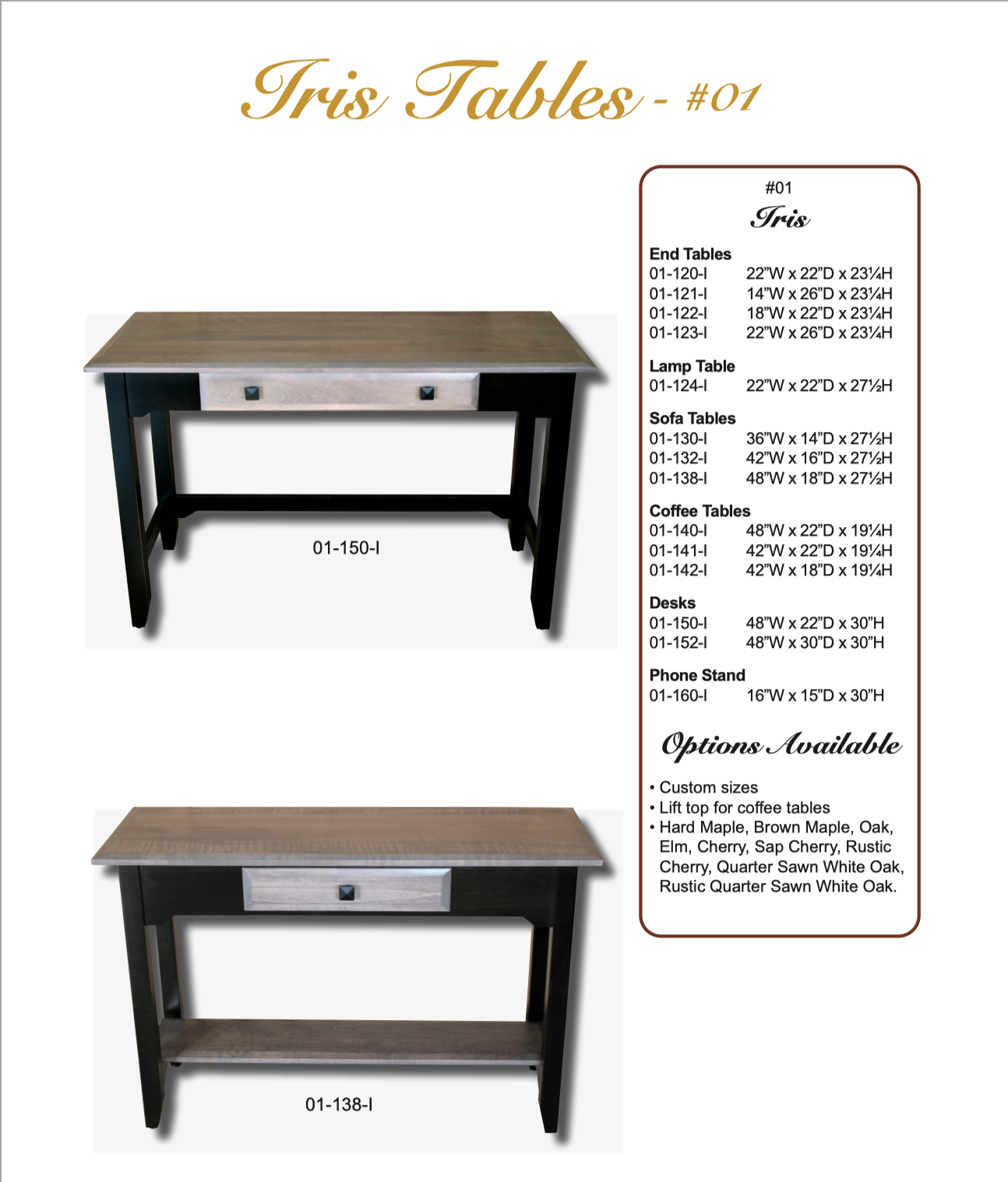 Iris 42" Coffee Table