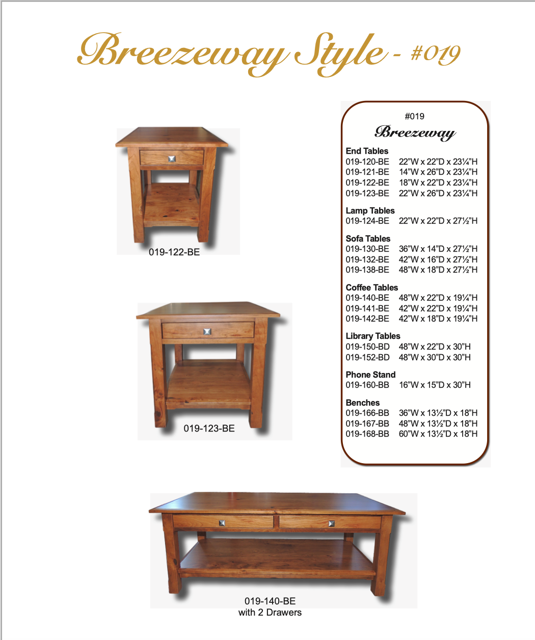 Breezeway 18" x 22" End Table With Drawer