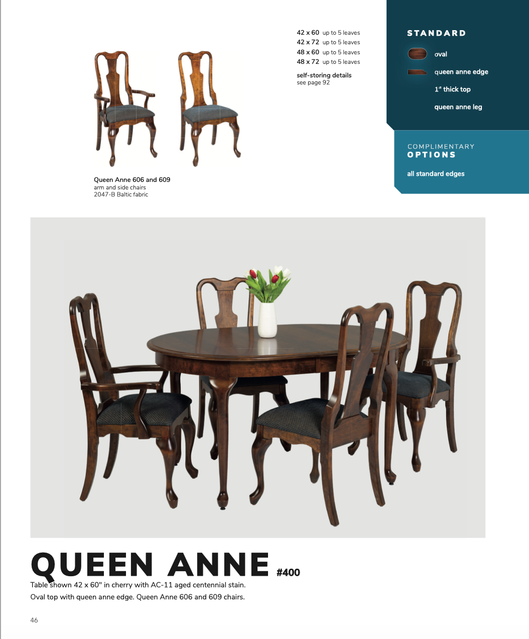 Queen Anne Table and Chair Set