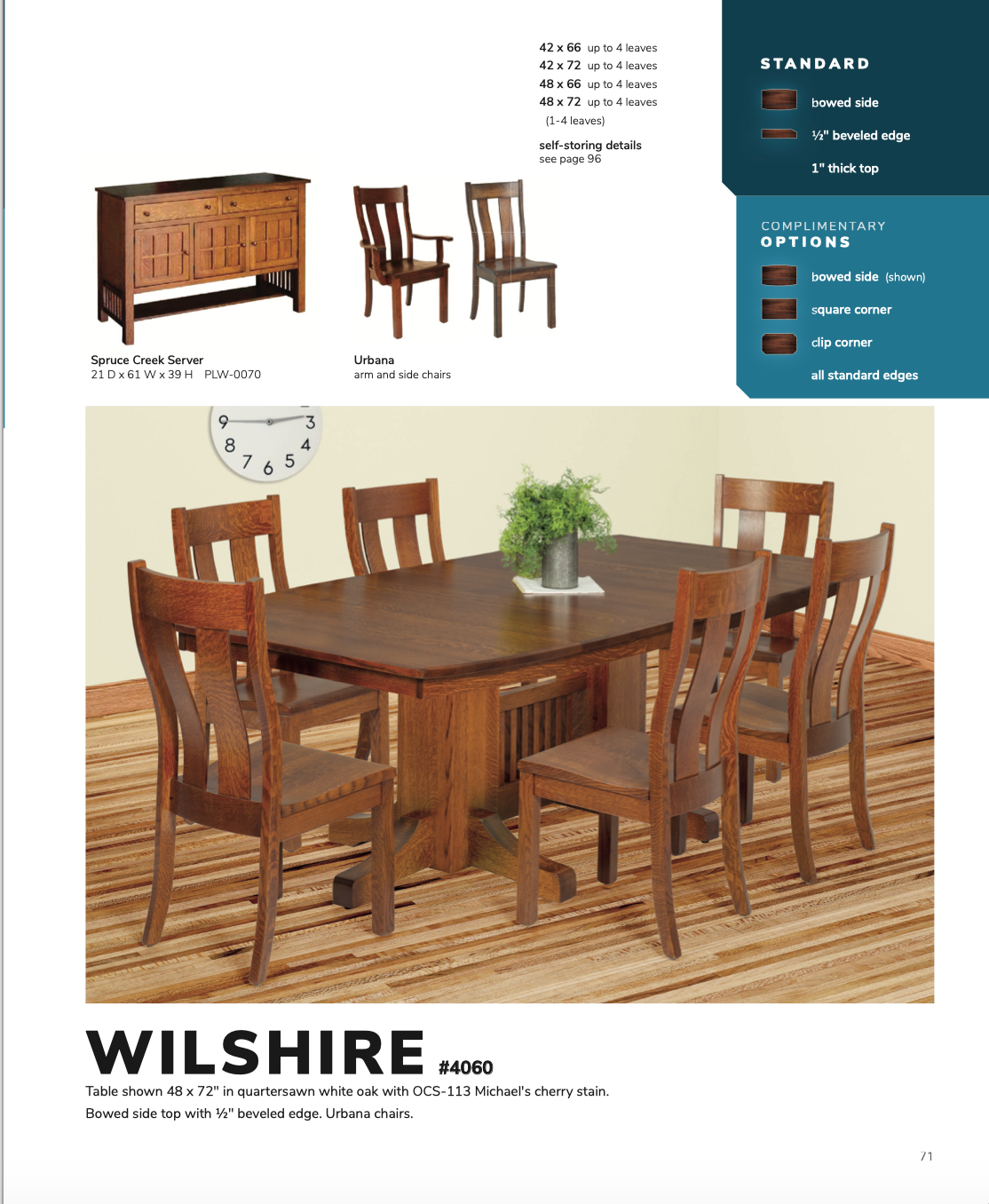 Wilshire Table and Chair Set