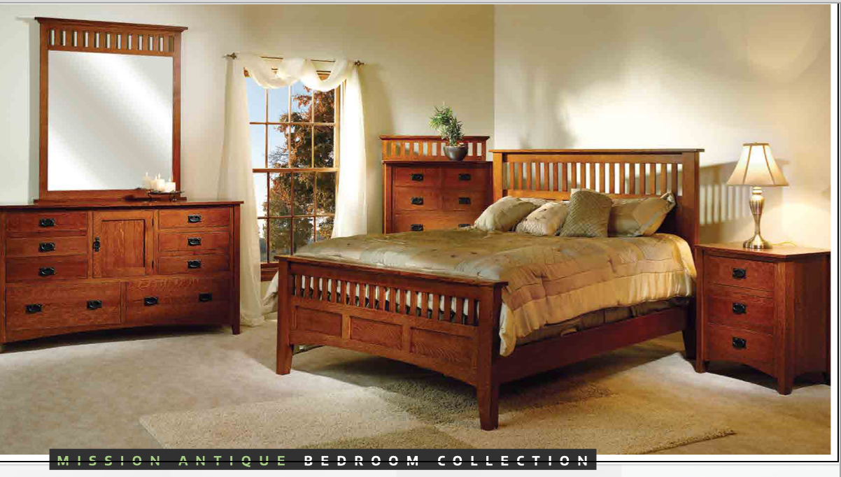 Mission Antique Bedroom Set