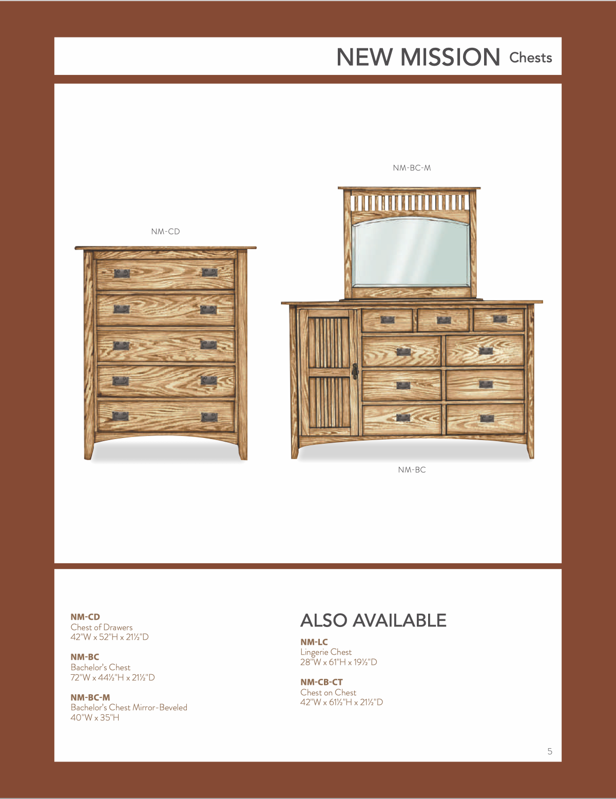 New Mission Bedroom Set