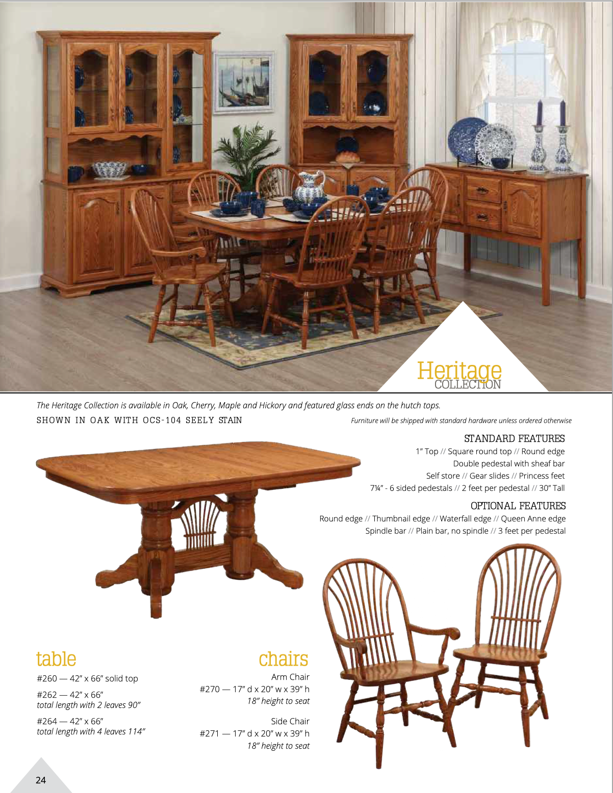Heritage Dining Room Set