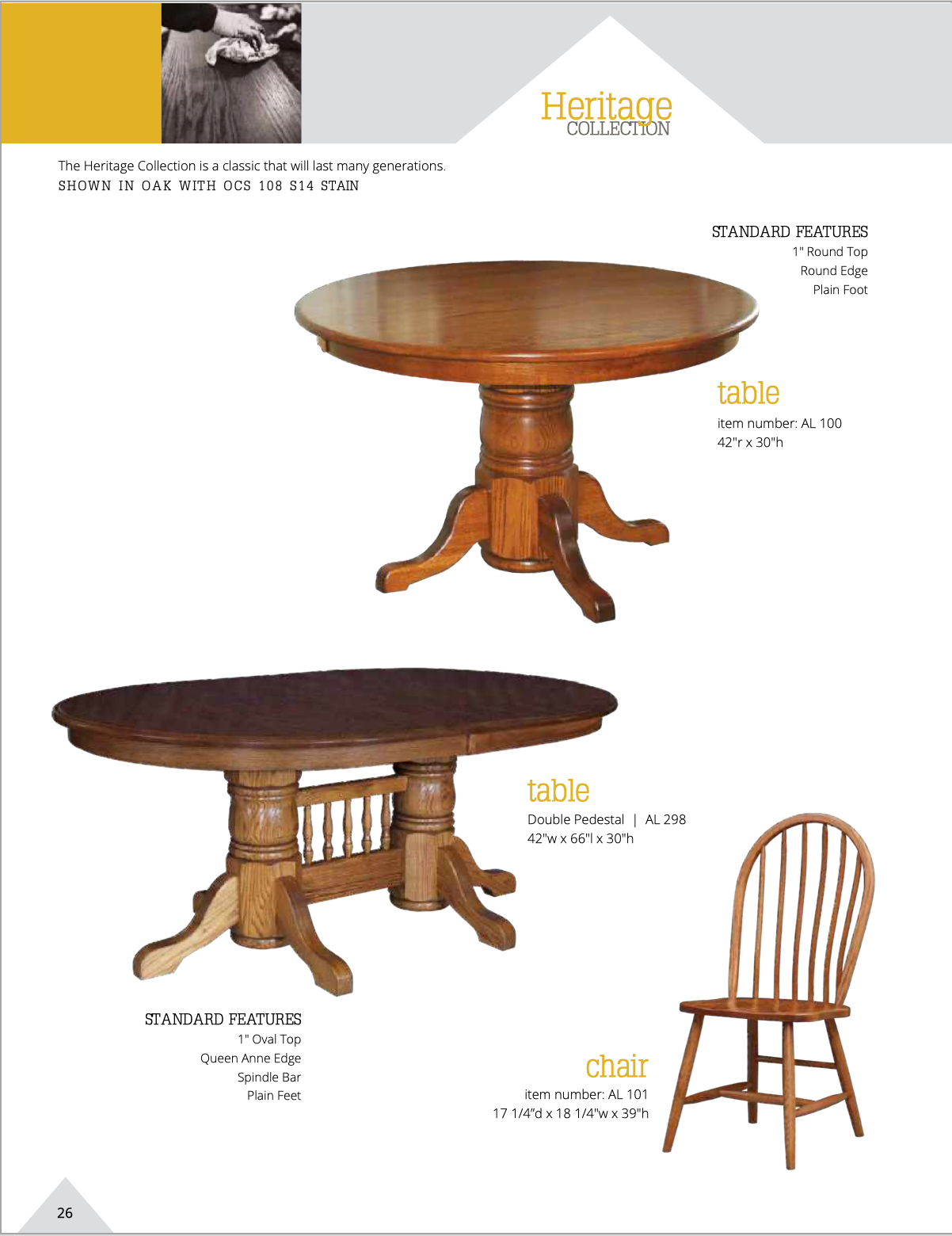 Heritage Dining Room Set