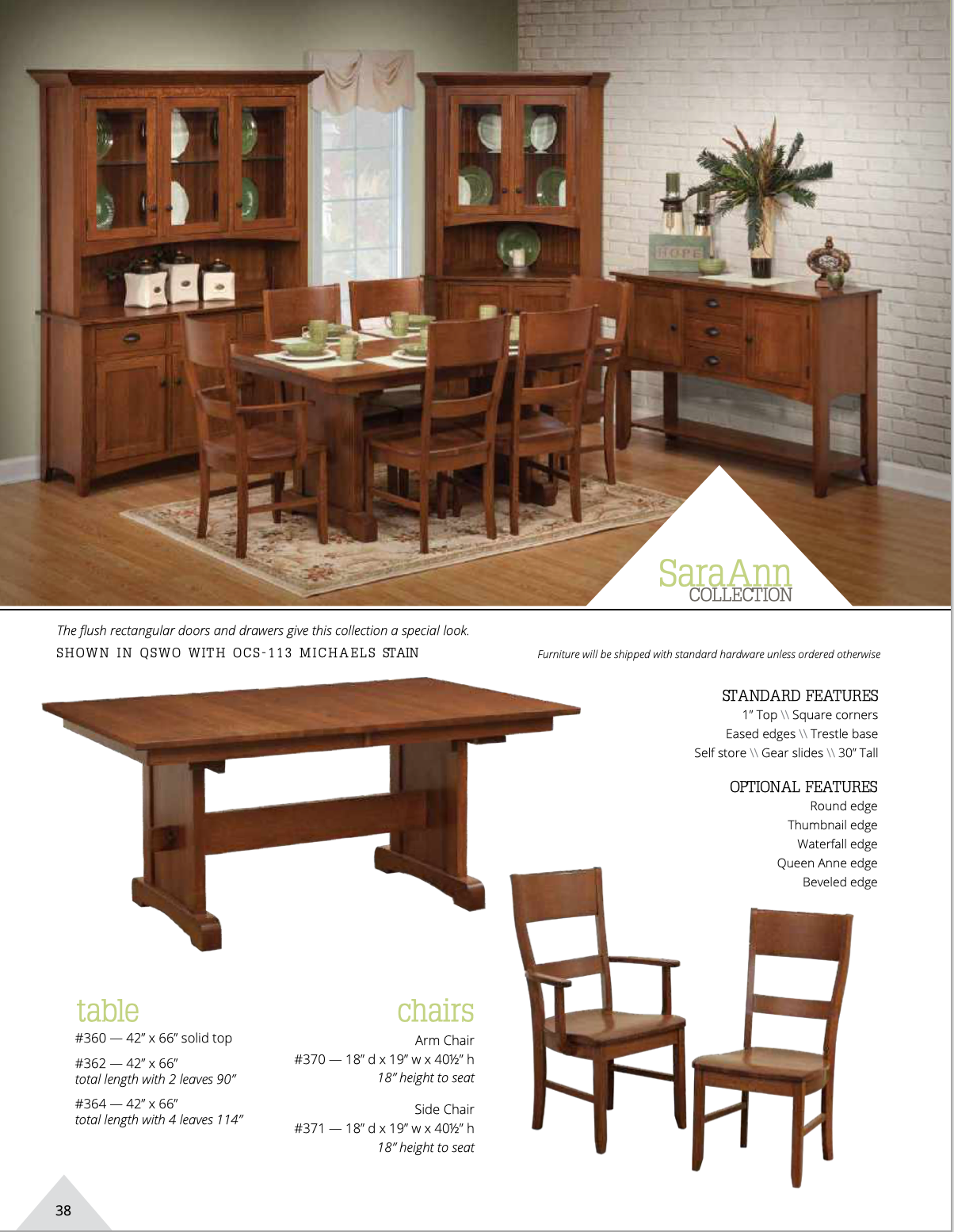 SaraAnn Dining Room Set