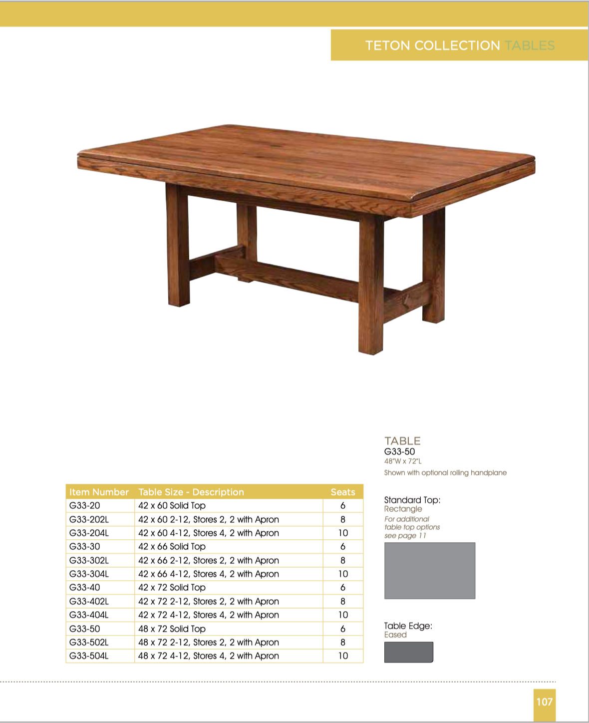 Teton Dining Room Set