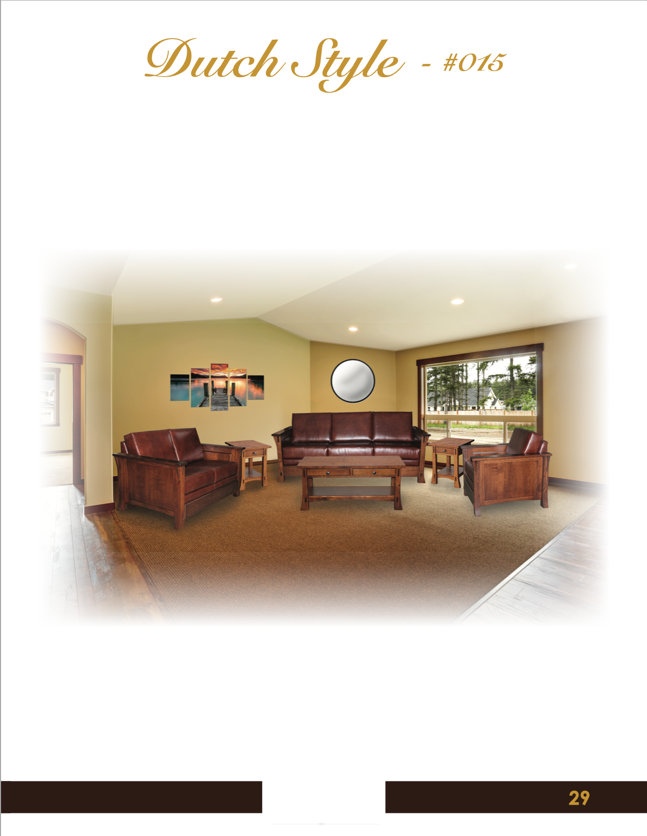 Dutch Enclosed 48" Sofa Table