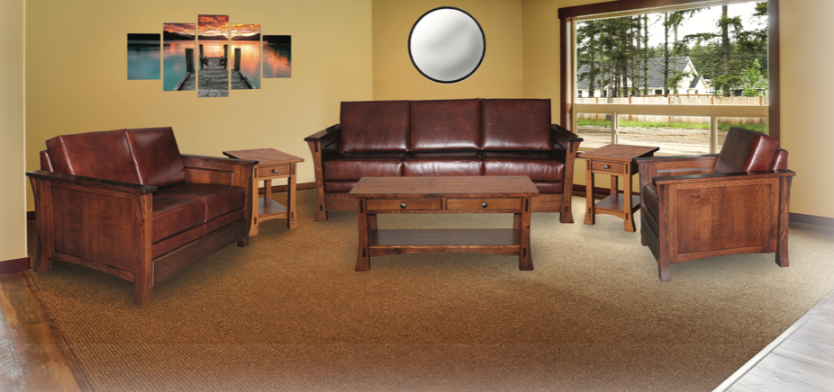 Dutch Style 42″ Coffee Table With Two Drawers