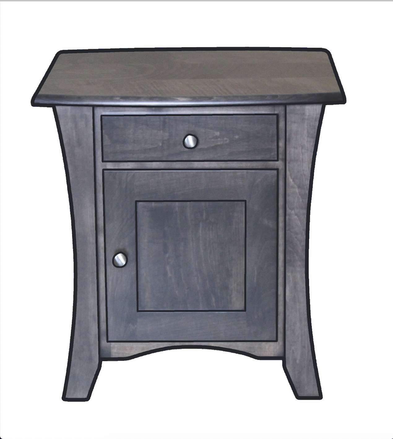 Roseberry Enclosed End Table With Drawer