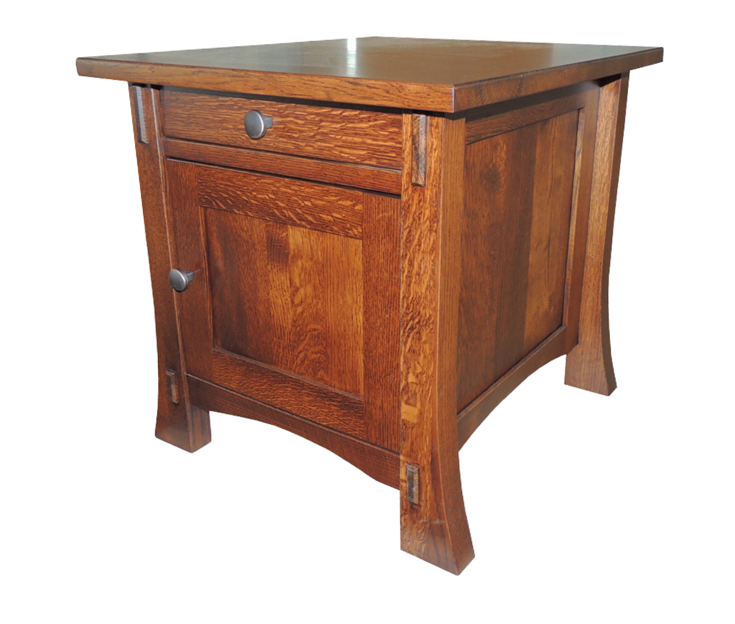 Dutch Enclosed 22" x 26" End Table With Drawer
