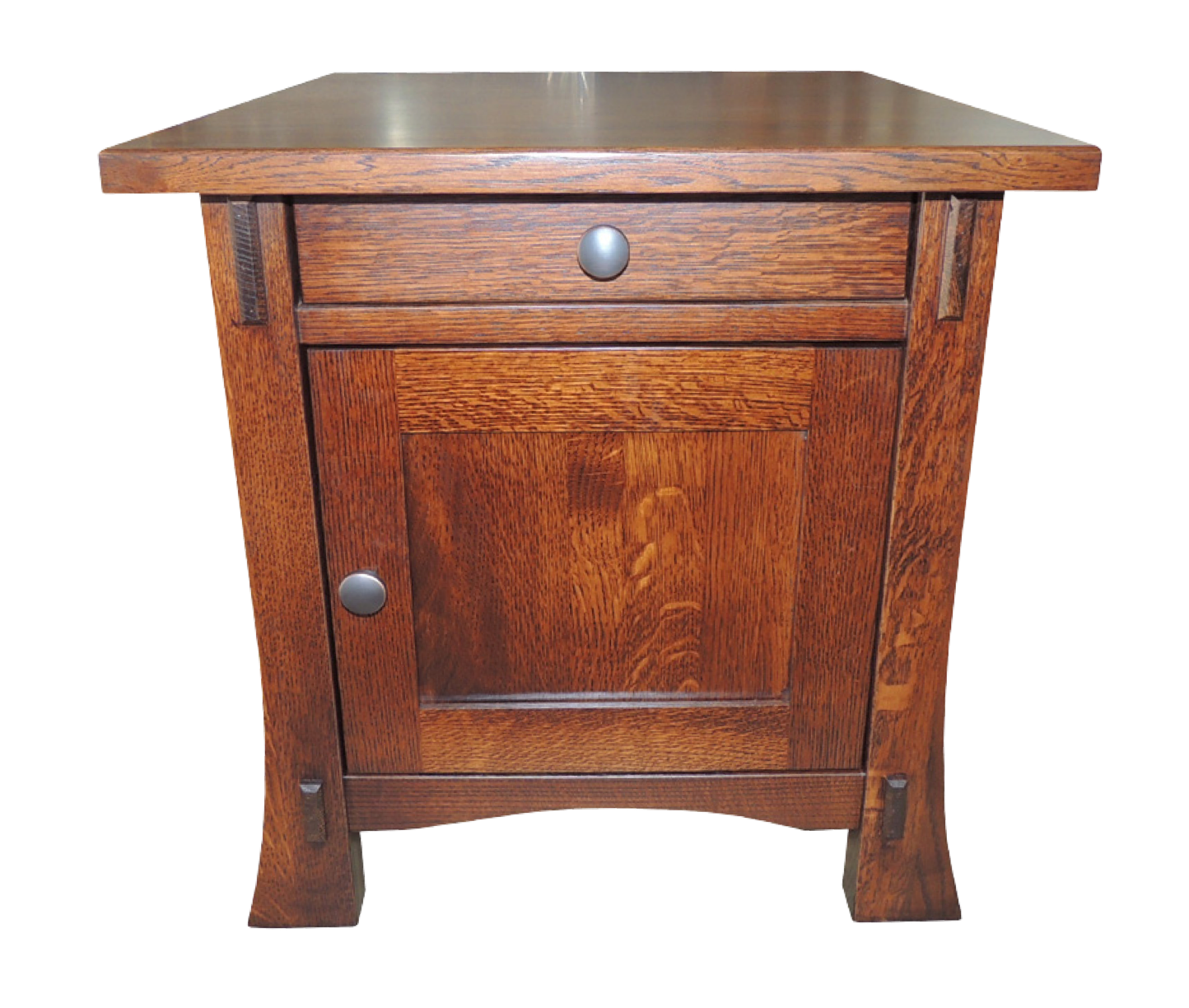 Dutch Enclosed 22" x 26" End Table With Drawer