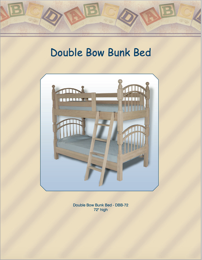 Double Bow Bunk Bed