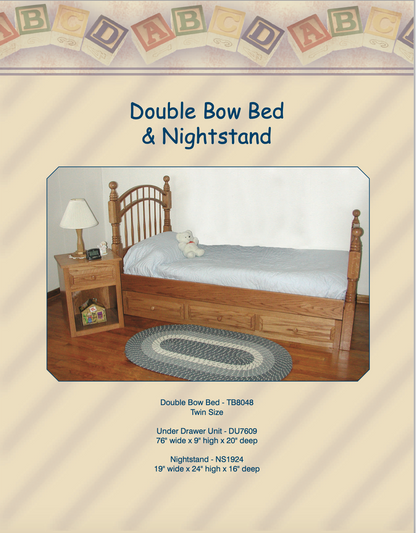 Double Bow Bunk Bed