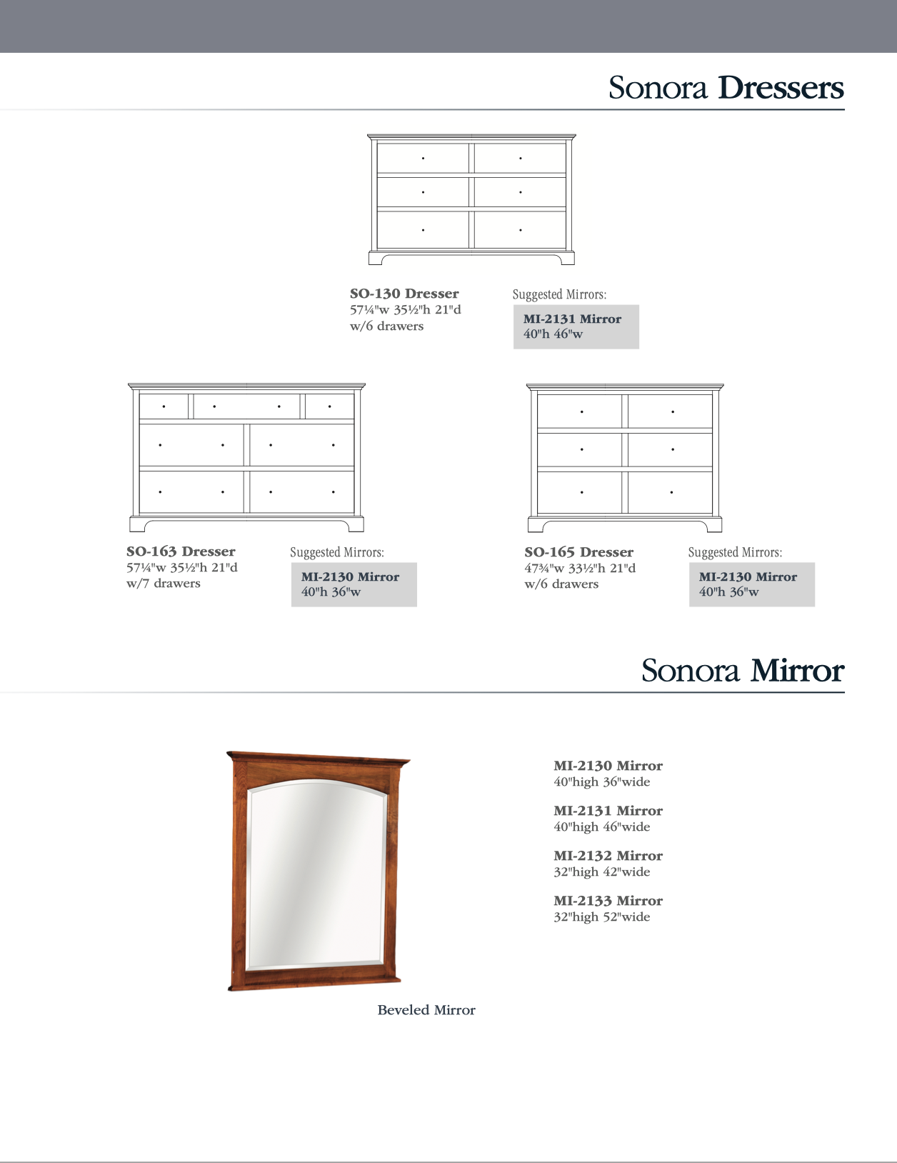 Sonora Bedroom Set