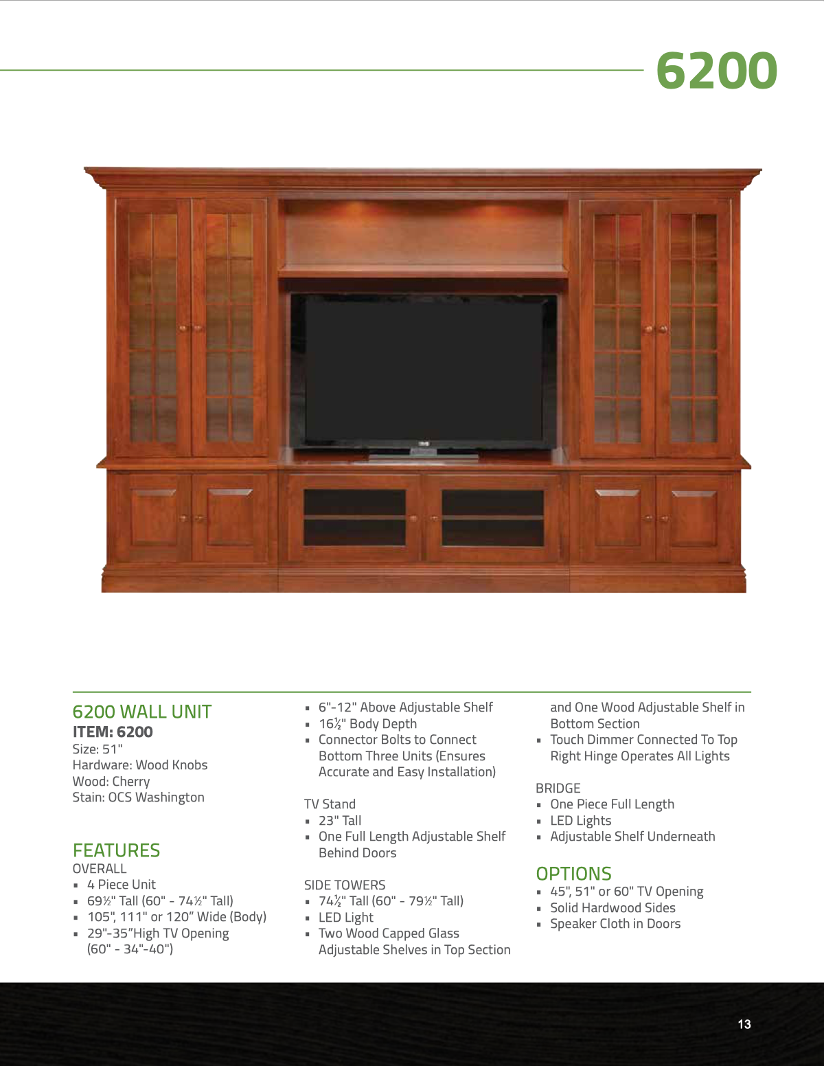 6200 Entertainment Center / Wall Unit