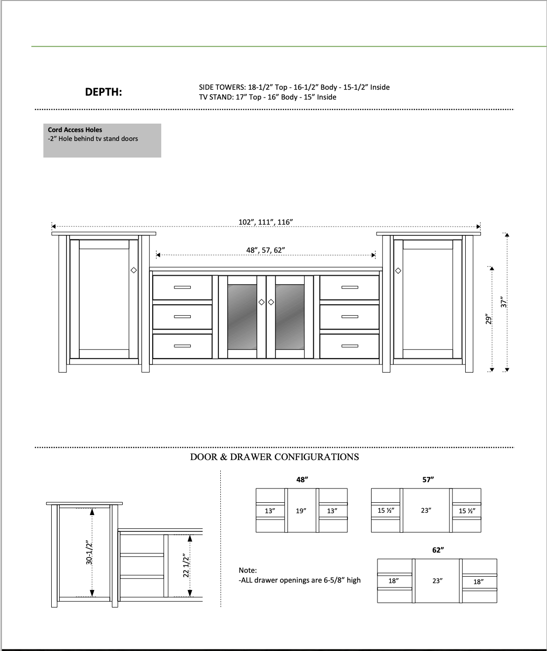 “7200” Entertainment Center / Wall Unit