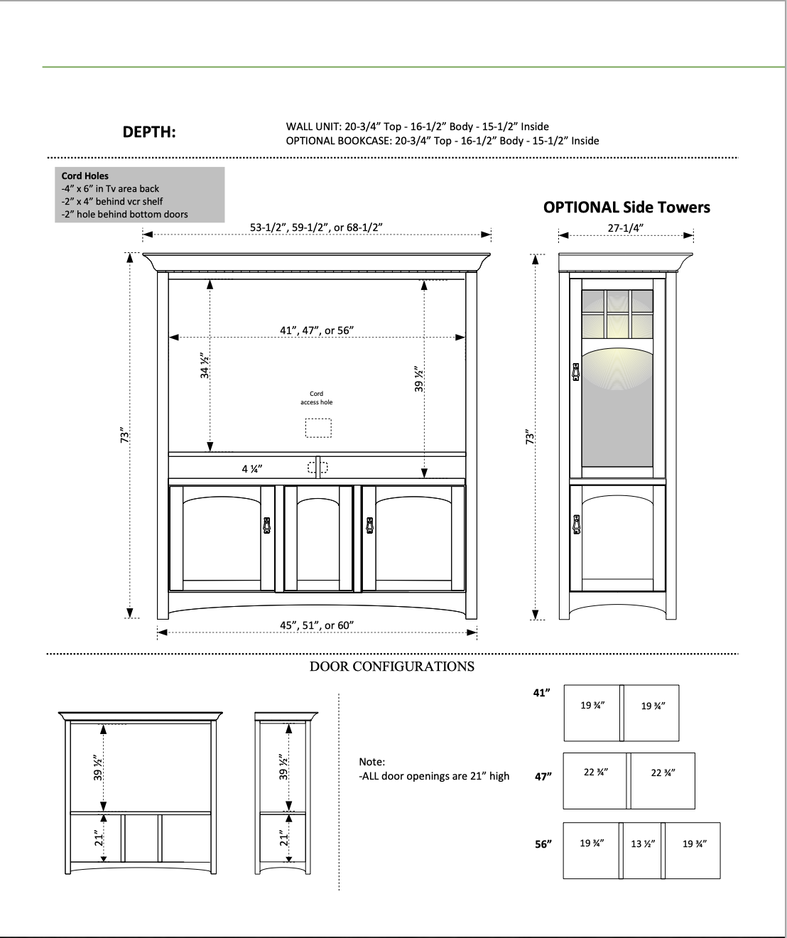 Hamilton Entertainment Center / Wall Unit