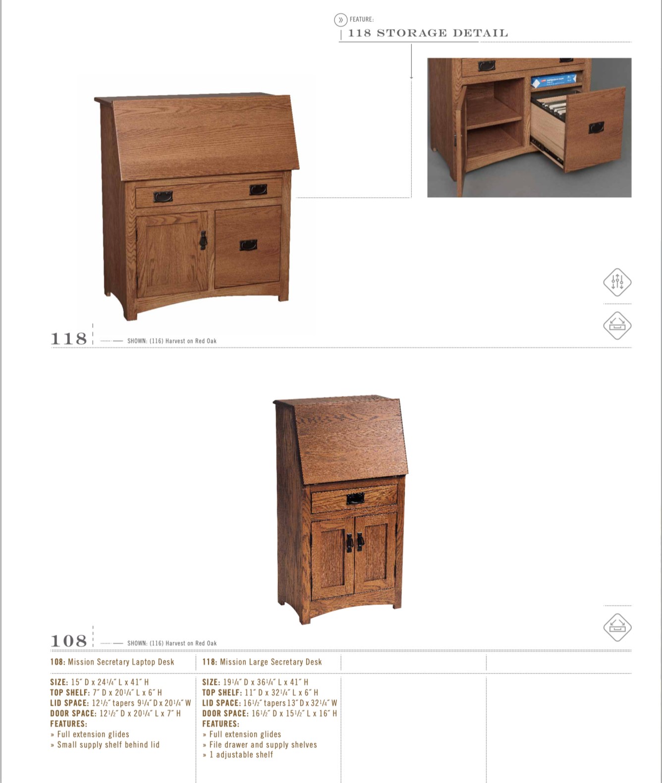 Mission Secretary Laptop Desk