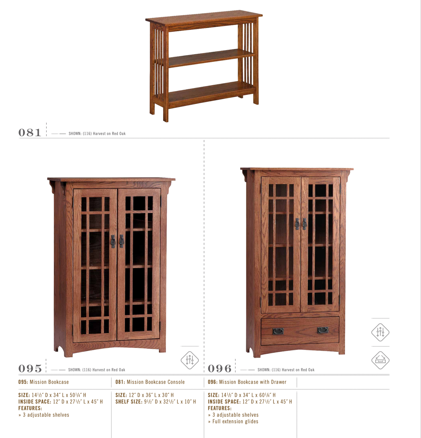 Mission 60" Sofa Table