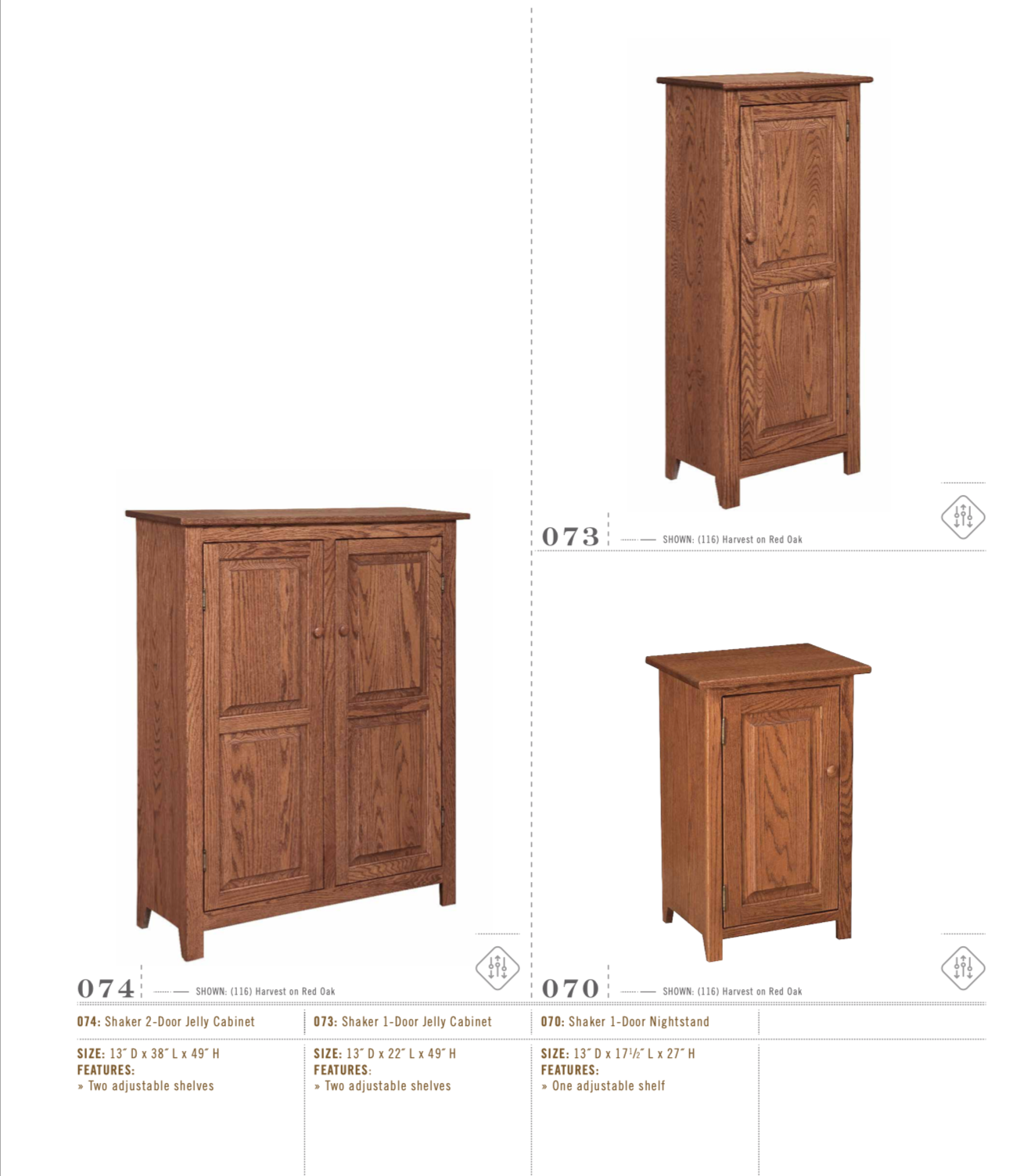 Shaker 1-Door Jelly Cabinet