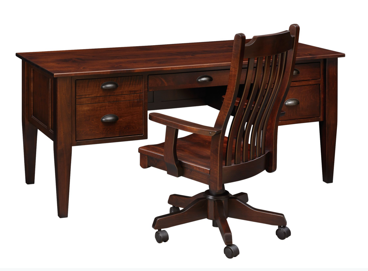 66″ Mission Executive Desk