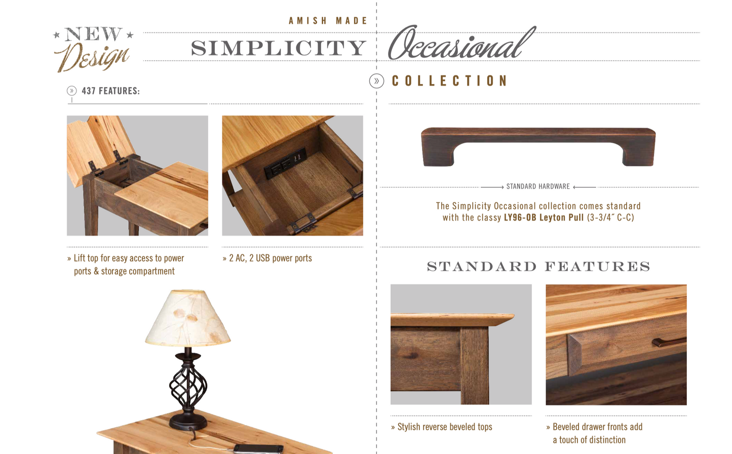 Simplicity Wedge End Table