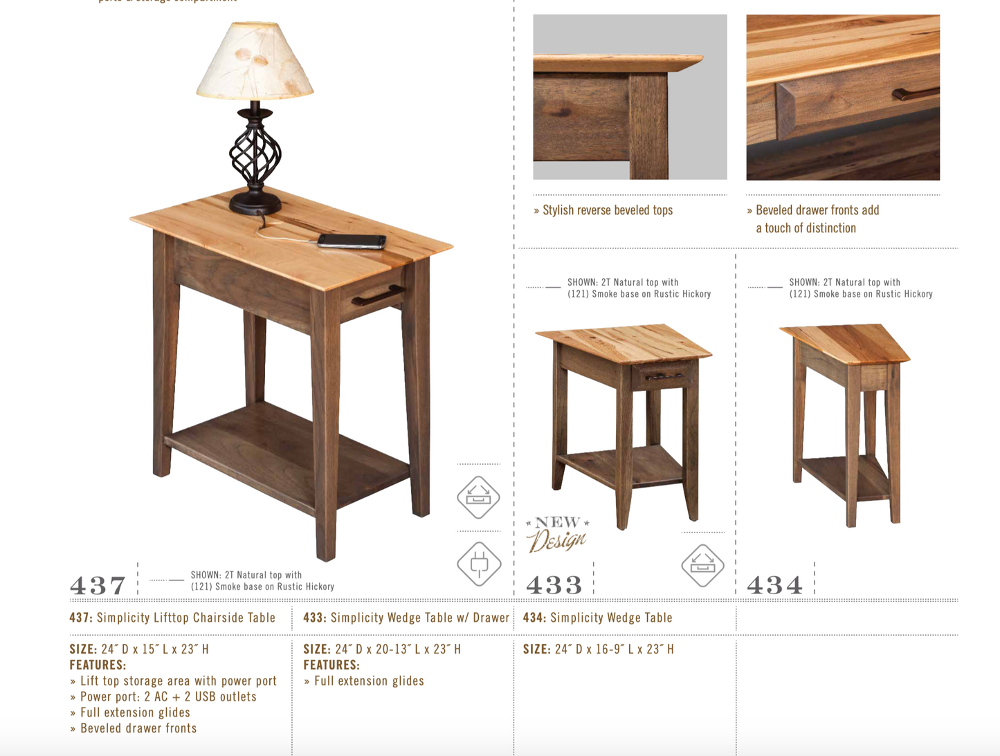 Simplicity Wedge End Table
