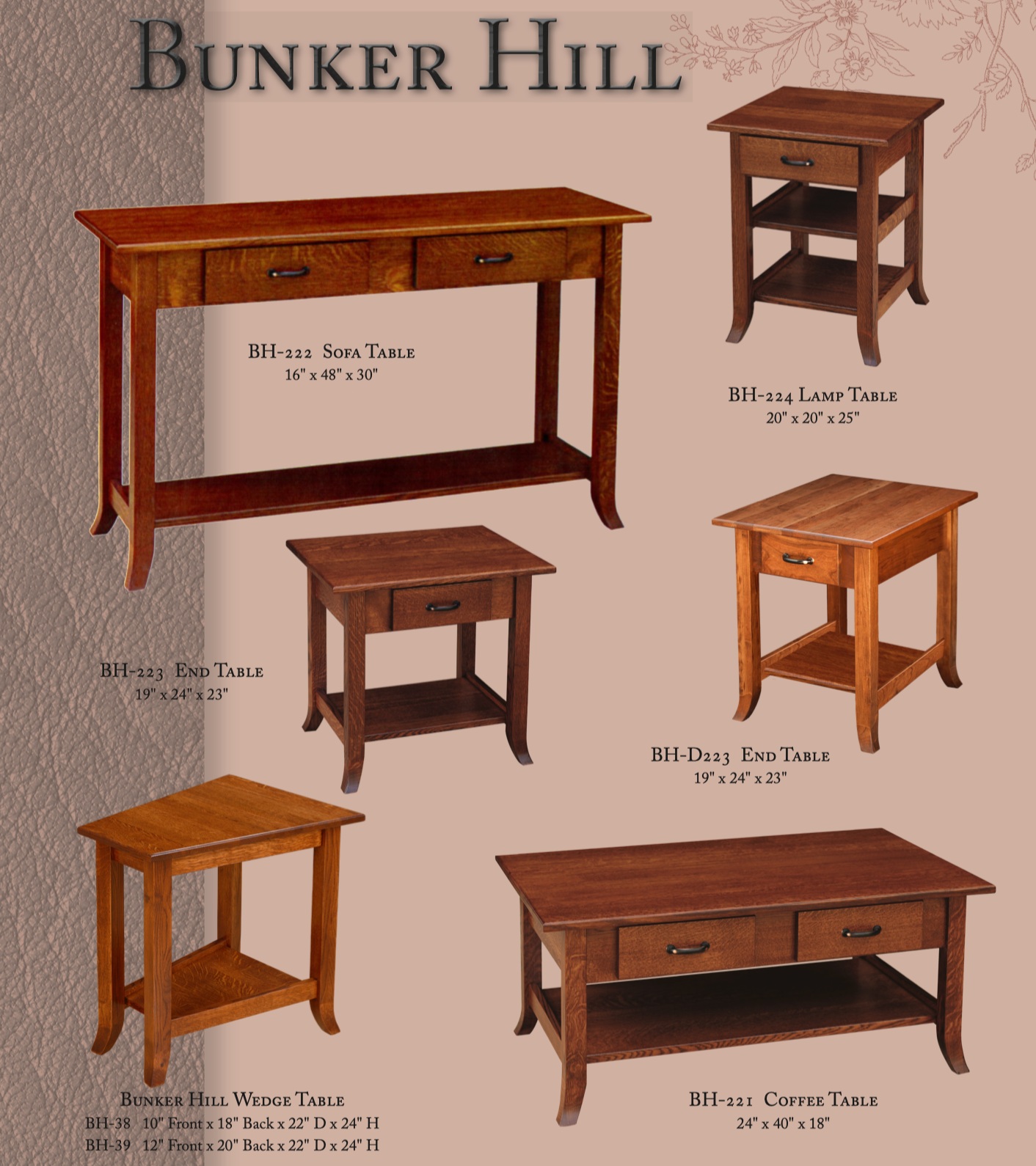 Bunker Hill 20" x 20" x 25" Lamp End Table