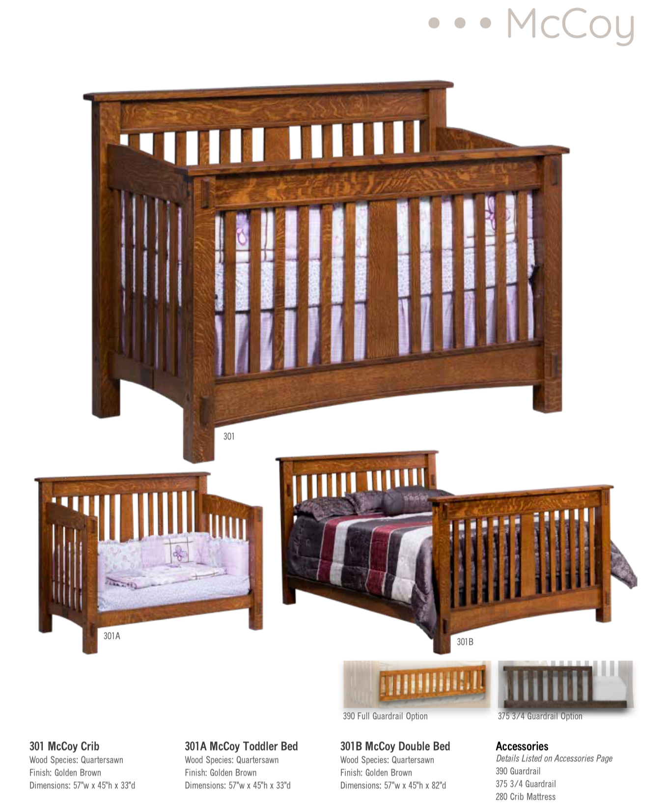 McCoy Mission Convertible Crib Collection