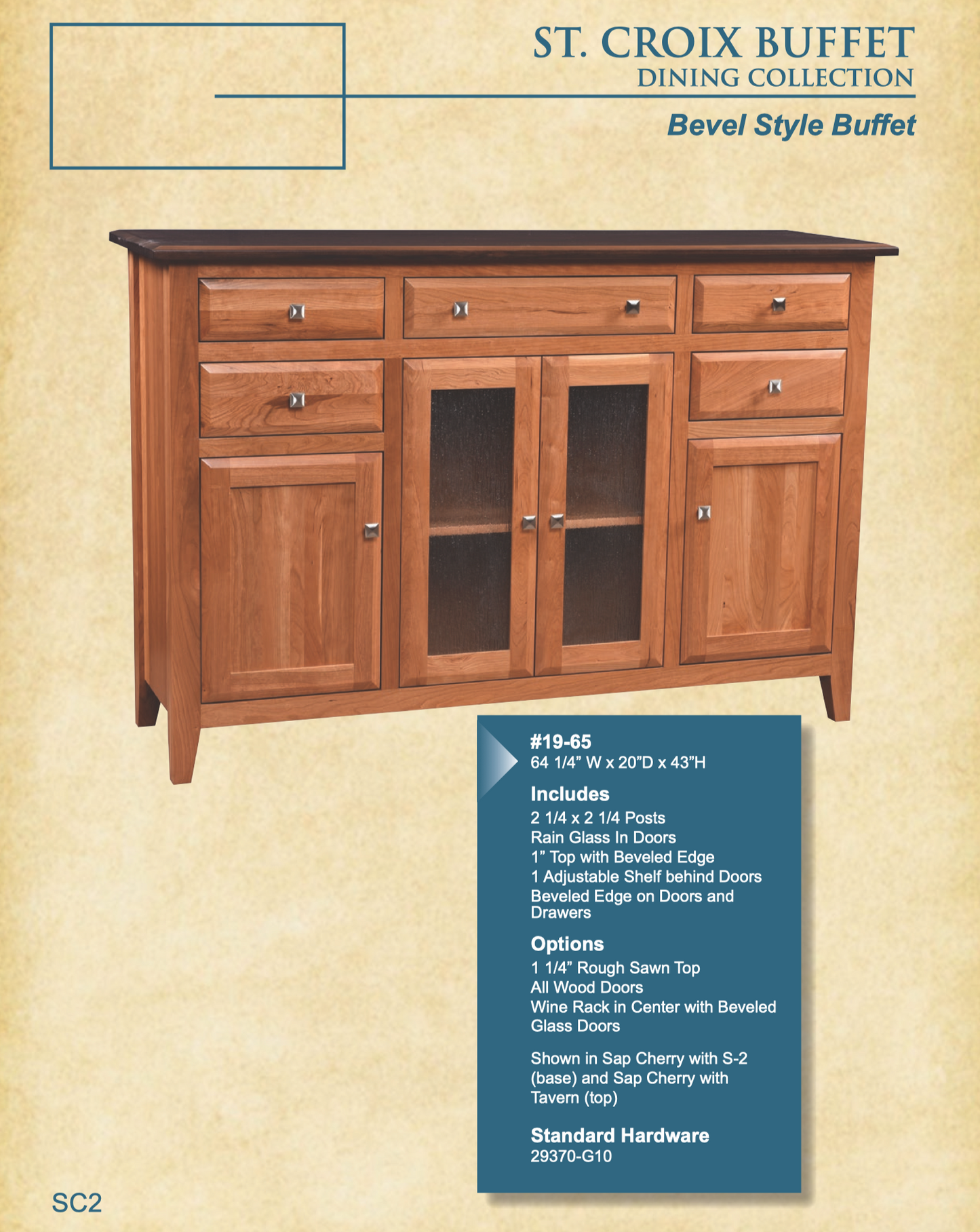 St. Croix 67″ Buffet
