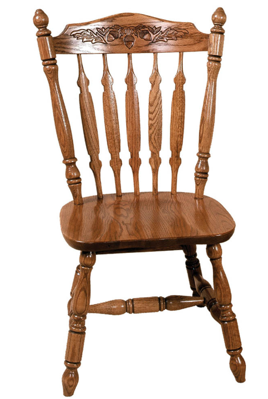 Amish Crafted Royal Side Chairs - Plain Backs - In Oak